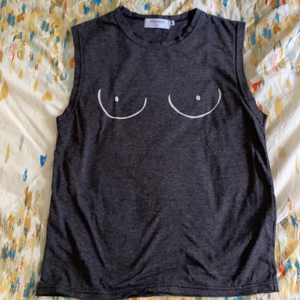 Boob muscle tank!